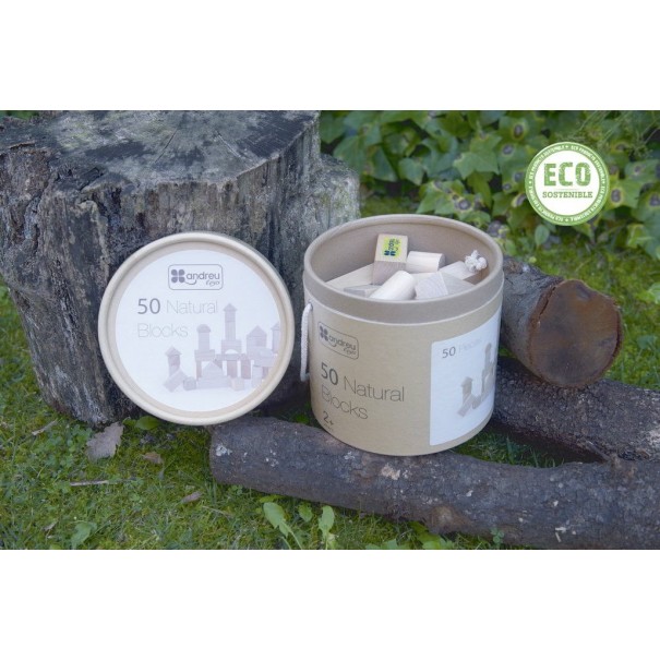 Construcció Fusta Natural 50 pcs -...