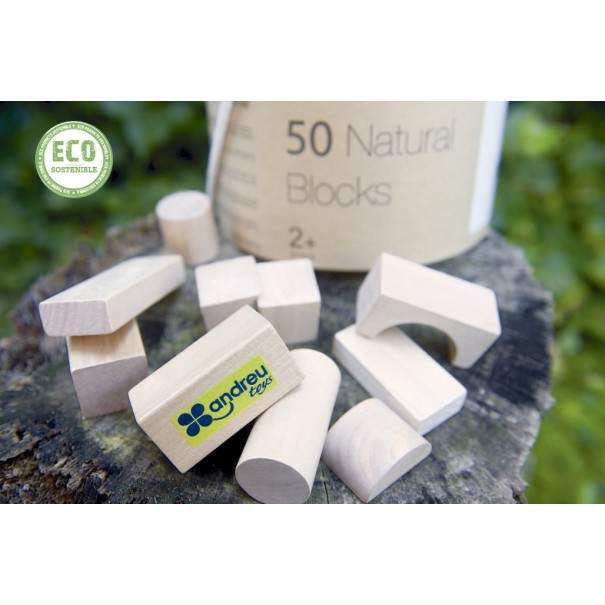 Construcció Fusta Natural 50 pcs -...