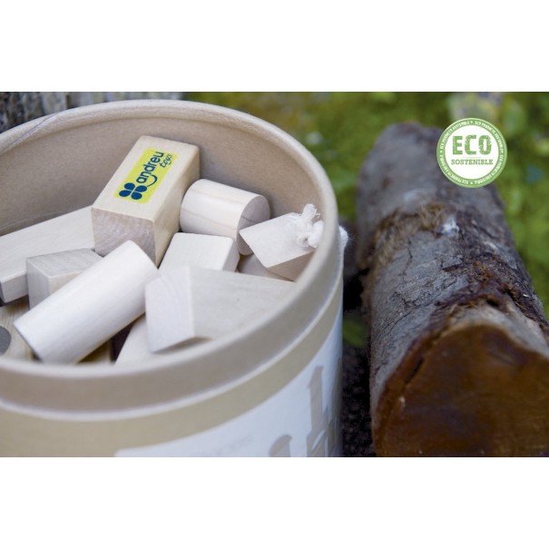 Construcció Fusta Natural 50 pcs -...