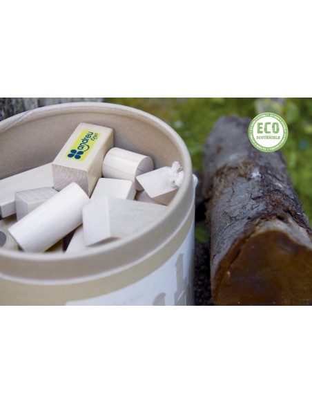 Construcció Fusta Natural 50 pcs - Joguines Bio