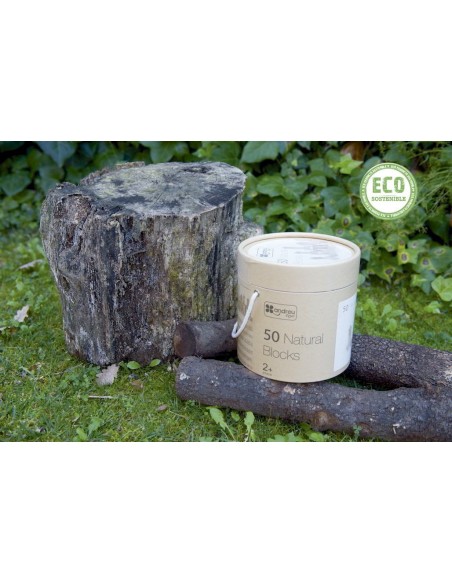 Construcción Madera Natural 50 pzs - Juguetes Bio