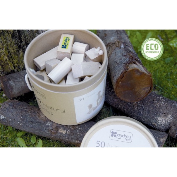 Construcció Fusta Natural 50 pcs -...