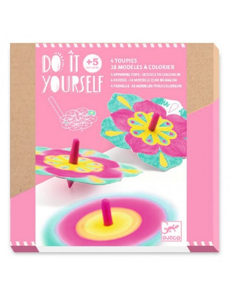 Diseña y monta peonzas - Flores