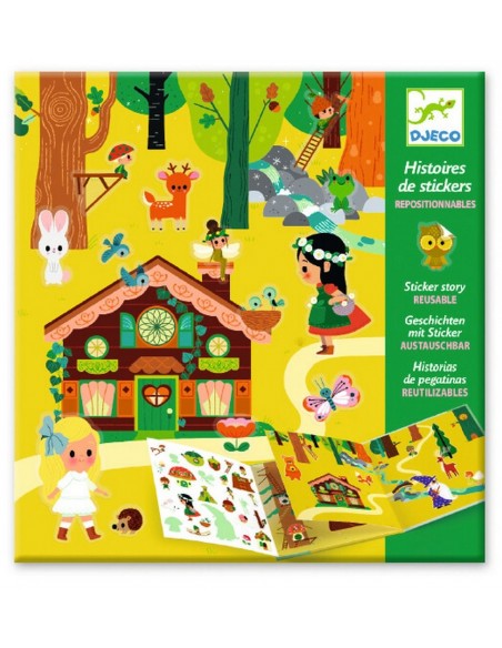Crea historias con pegatinas - Bosque mágico