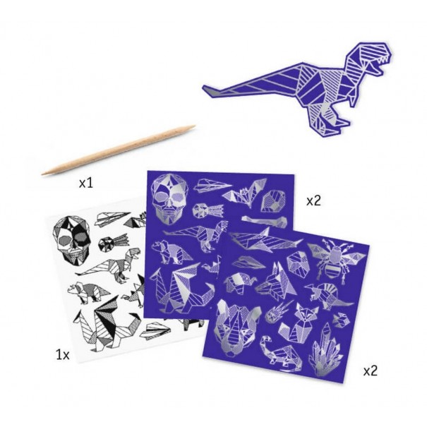 Pegatinas metálicas para rascar - Iron