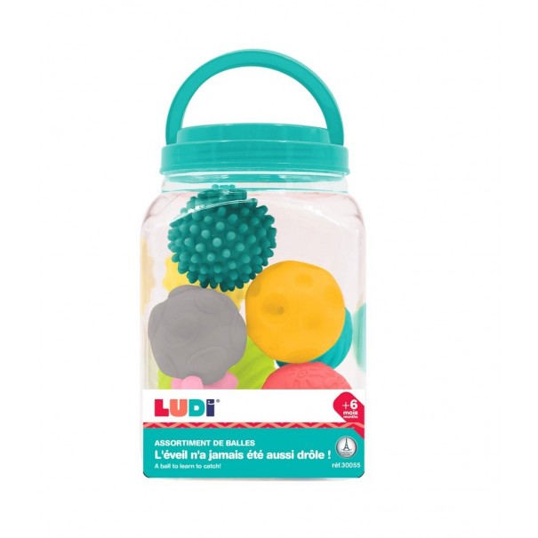 Conjunto de 8 pelotas sensoriales