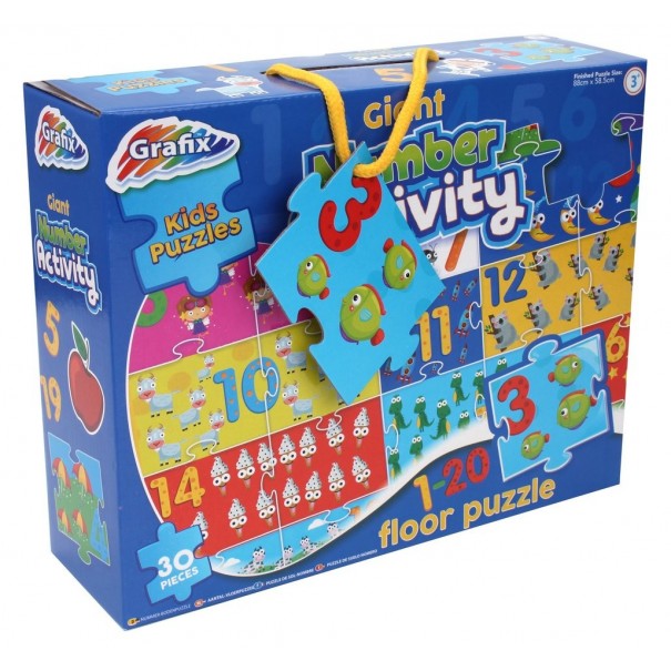 Puzle de suelo para aprender los números