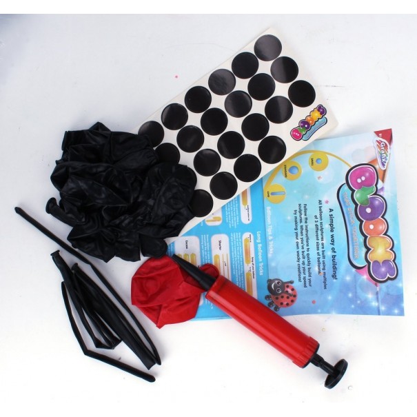 Manualidad mariquita con globos