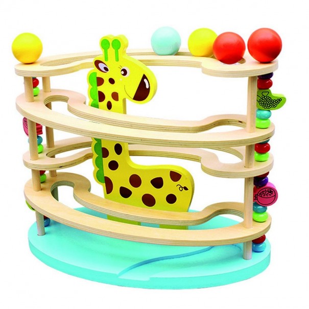 Circuito de bolas de madera - Jirafa