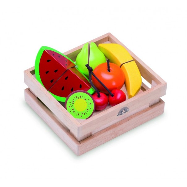 Fruites de fusta de joguina per a tallar