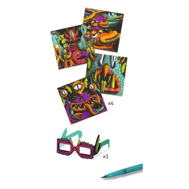 Colorear en 3D - Funny Freaks