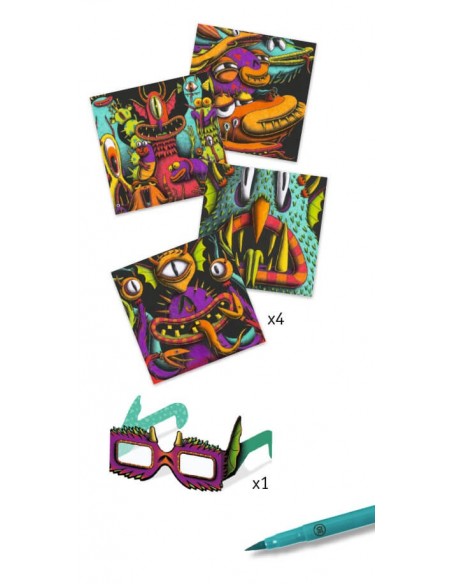 Colorear en 3D - Funny Freaks