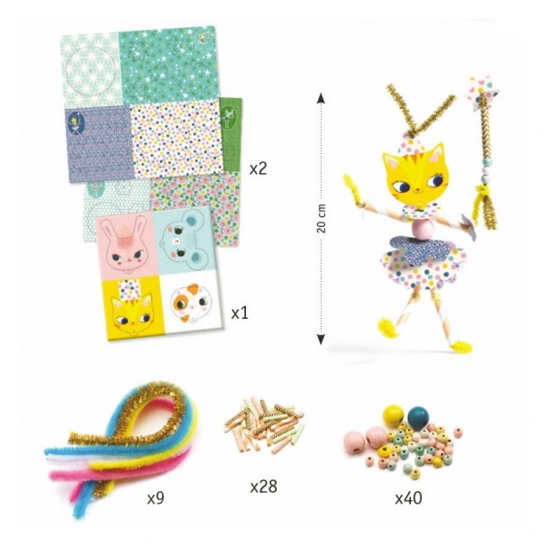 Juego de enhebrar - Hadas divertidas