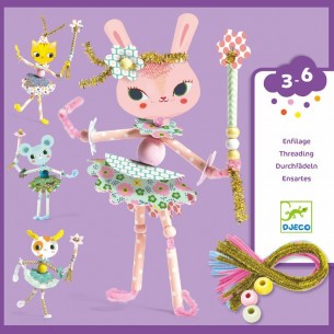 Juego de enhebrar - Hadas...