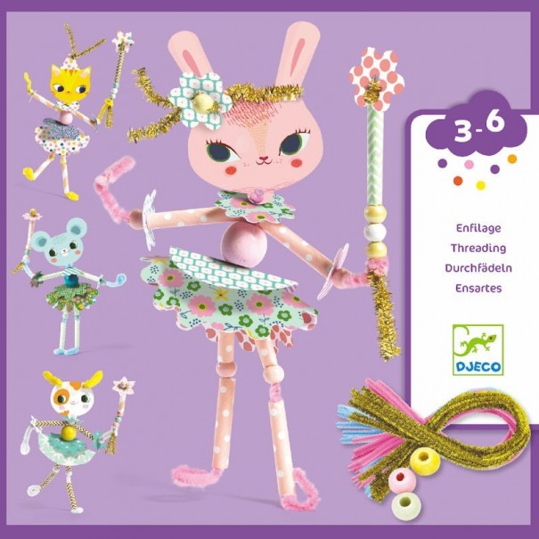 Juego de enhebrar - Hadas divertidas