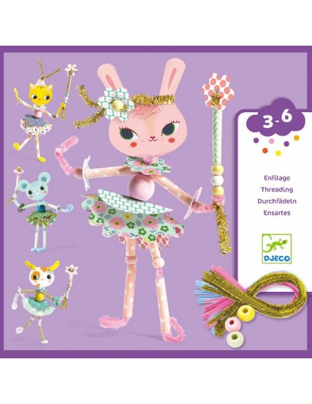 Juego de enhebrar - Hadas divertidas