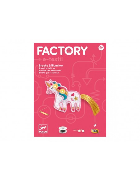 Broche para iluminar - Unicornio