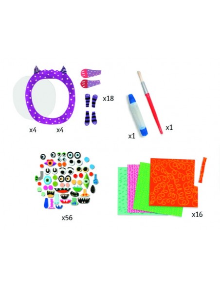 Collage de monstruos - Rasgar y pegar