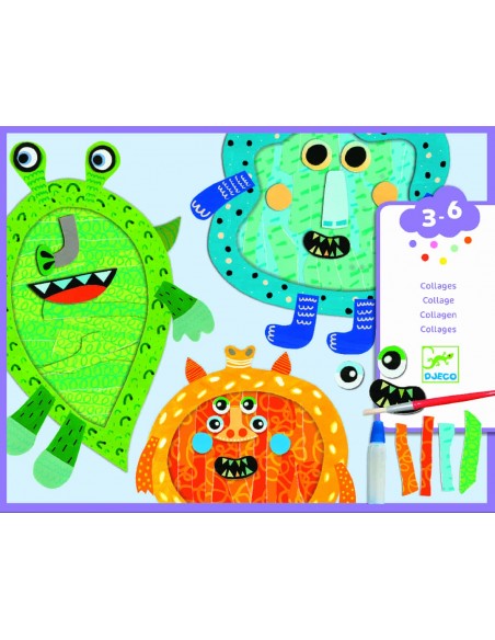 Collage de monstruos - Rasgar y pegar