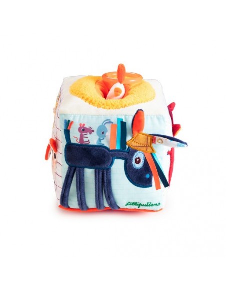 Cubo de actividades con sonidos de la granja