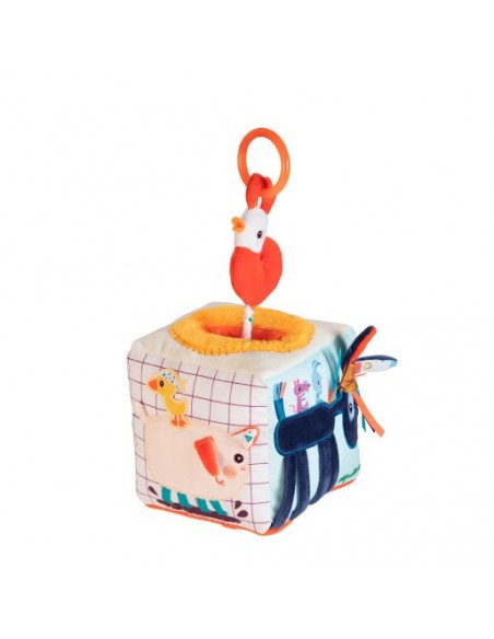 Cubo de actividades con sonidos de la granja