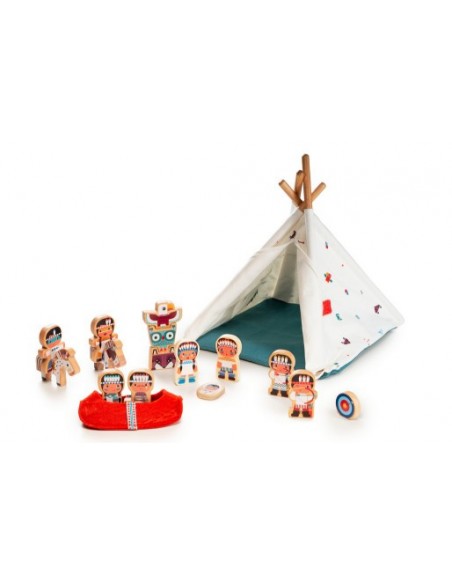 Tribu d'Indis amb Tipi