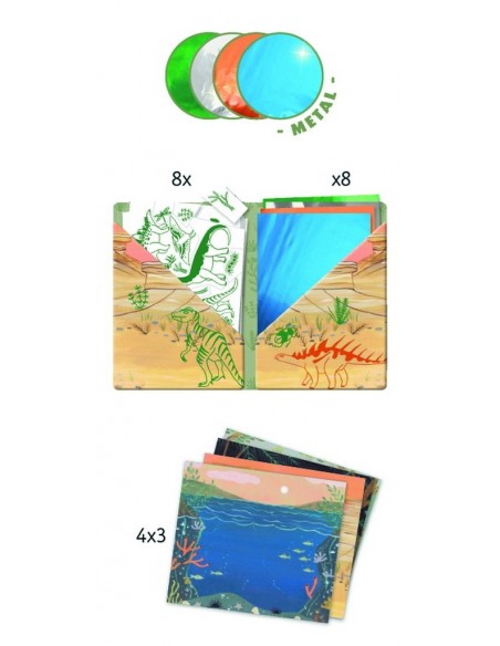 Artistic Patch - Dinosaurios Metalizados