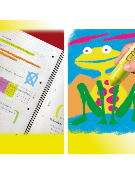 Témpera Sólida colores Fluor - 6 uni.