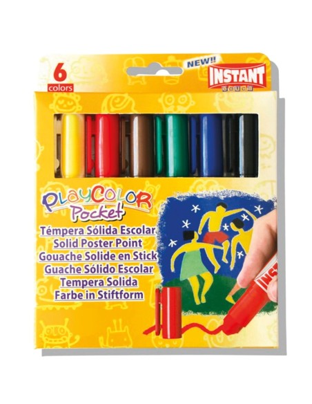 Témpera Sòlida Ed. Escolar - 6 u.