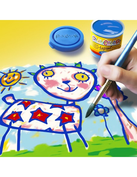 Témpera Líquida con Pincel - 12 uni.