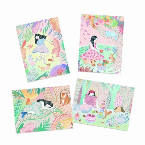 Cuadros para rascar - El picnic