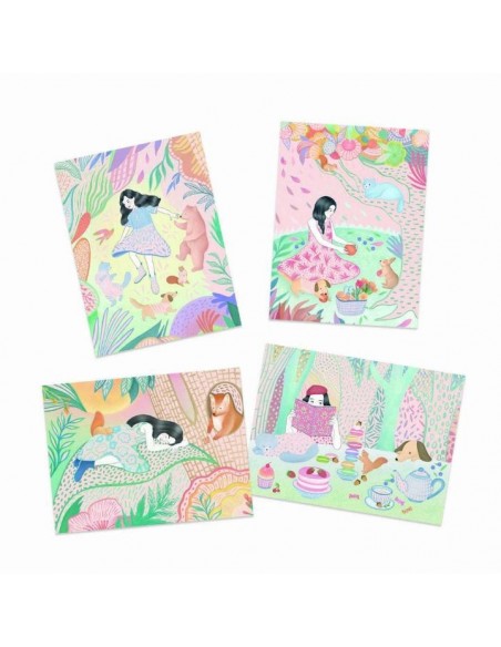 Cuadros para rascar - El picnic