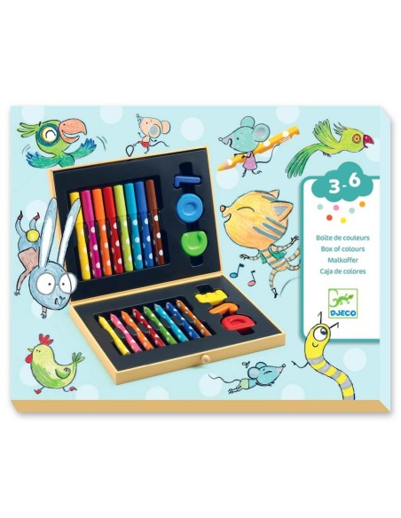 Caja de colores para pintar