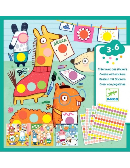 Crea amb stickers - Animalets