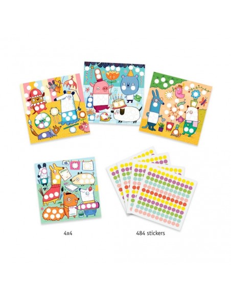 Crear con stickers - Animalitos