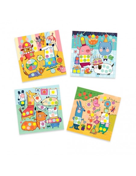 Crear con stickers - Animalitos