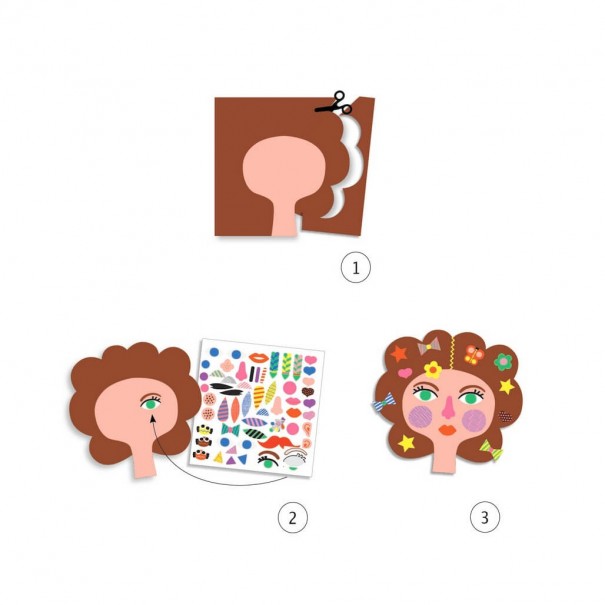 Crear amb stickers - Perruqueria