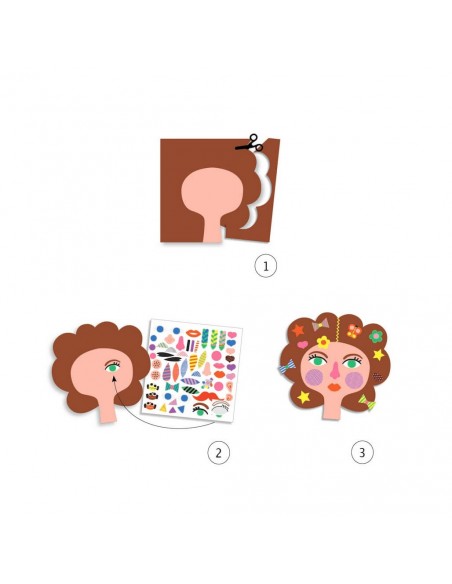 Crear amb stickers - Perruqueria