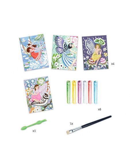 Decorar con purpurina - Hadas