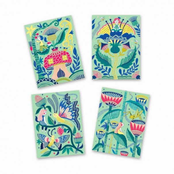 Quadres per rascar - Jardí de fantasia