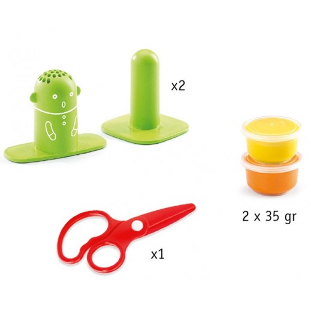 Taller de peluquería con plastilina