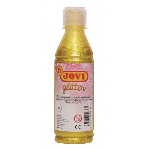 Tempera líquida Glitter 250 ml - Groc