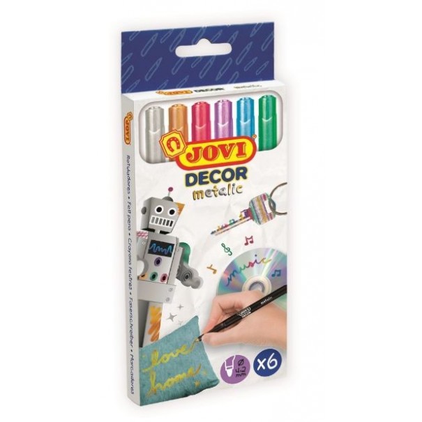 Rotuladores metalizados - 6 uds.