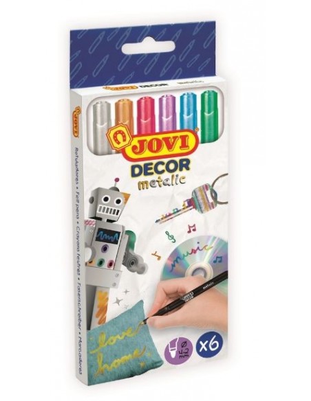 Rotuladores metalizados - 6 uds.