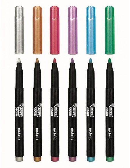 Rotuladores metalizados - 6 uds.