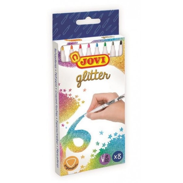 Rotuladores de purpurina - 8 uds.