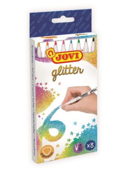 Retoladors de purpurina - 8 uni.