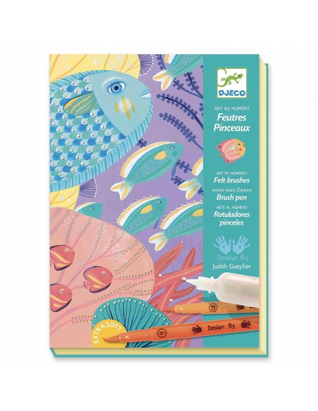Rotuladores pinceles - Bajo el mar