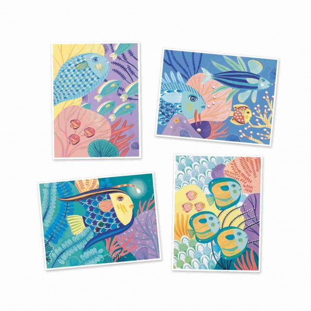 Retoladors pinzells - Sota el mar