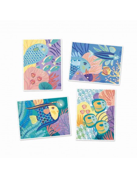 Retoladors pinzells - Sota el mar